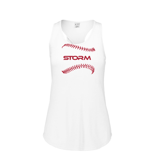 [FT0TUBWH-FAS-LOGO1] Ladies Tri Blend Tank Top (Female Adult S, White, Logo 1)