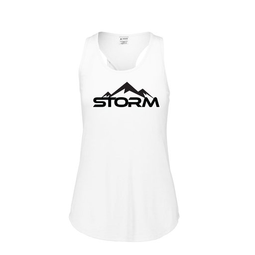 [FT0TUBWH-FAS-LOGO2] Ladies Tri Blend Tank Top (Female Adult S, White, Logo 2)