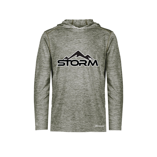 [FOLHCGGY-AS-LOGO2] Men's Charge Hoodie (Adult S, Gray, Logo 2)