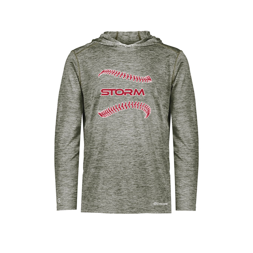 [FOLHCGGY-YS-LOGO1] Decker Youth Charge Hoodie (Youth S, Gray, Logo 1)