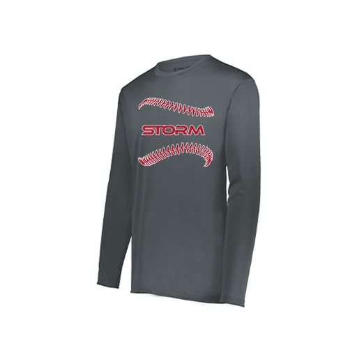 [222822.059.XS-LOGO1] Men's LS Smooth Sport Shirt (Adult XS, Gray, Logo 1)