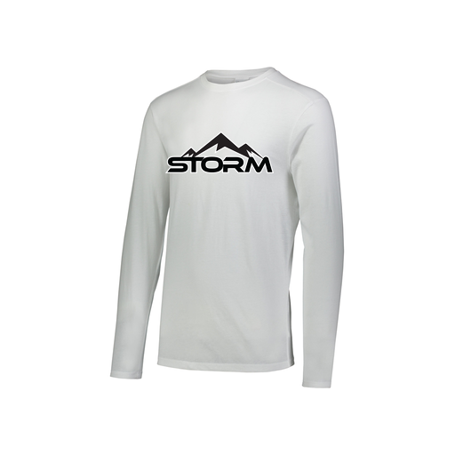 [FTLCUBWH-YS-LOGO2] Youth LS Ultra-blend T-Shirt (Youth S, White, Logo 2)