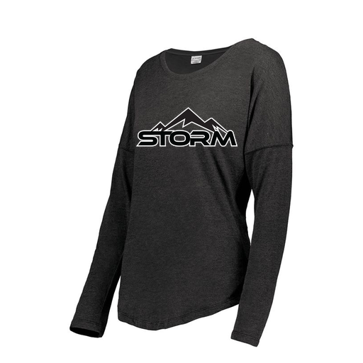[FTLCUBBK-FAS-LOGO2] Ladies LS Ultra-blend T-Shirt (Female Adult S, Black, Logo 2)