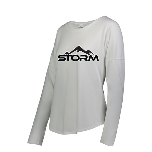 [FTLCUBWH-FAS-LOGO2] Ladies LS Ultra-blend T-Shirt (Female Adult S, White, Logo 2)