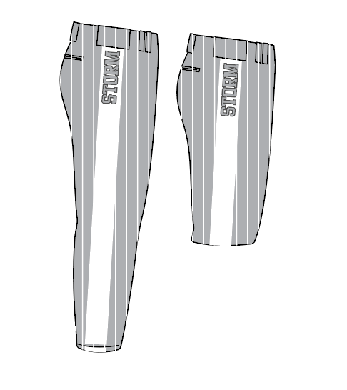 Appalachian Storm Baseball - Grey and White Pants