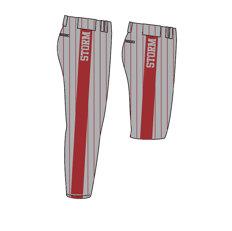 Appalachian Storm Baseball - Grey and Red Pants