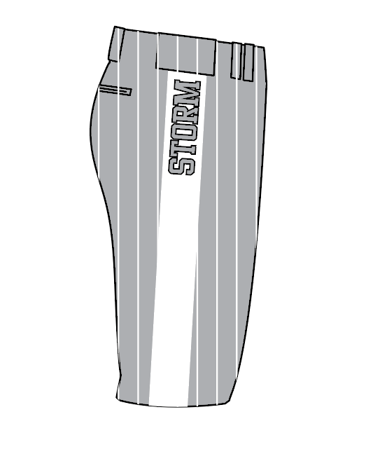 Appalachian Storm Softball - Grey and White Pants