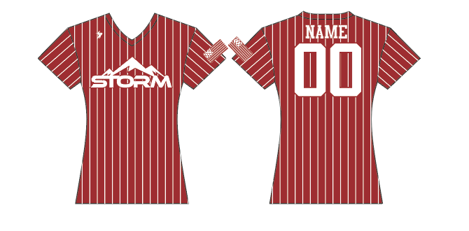 Appalachian Storm Softball - Red and White Jersey