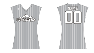 Appalachian Storm Softball - Grey and White Sleeveless Jersey