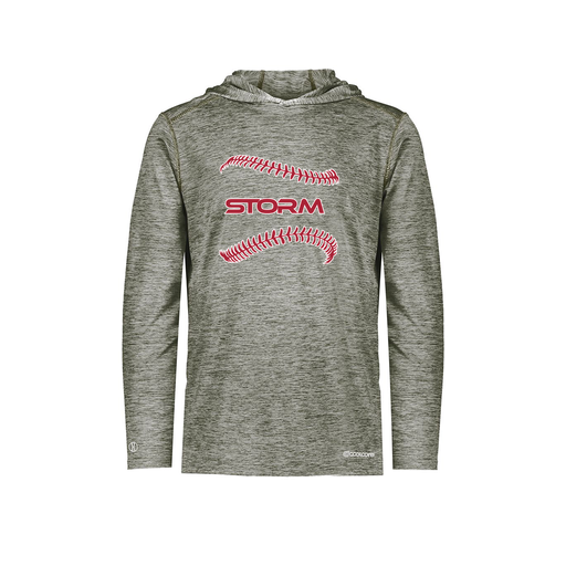 [FOLHCGGY-AS-LOGO1] Decker Men's Charge Hoodie (Adult S, Gray, Logo 1)